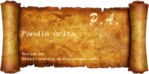 Pandia Arita névjegykártya